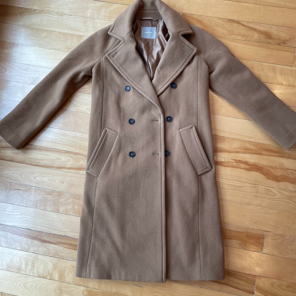 Everlane Italian ReWool Long Peacoat